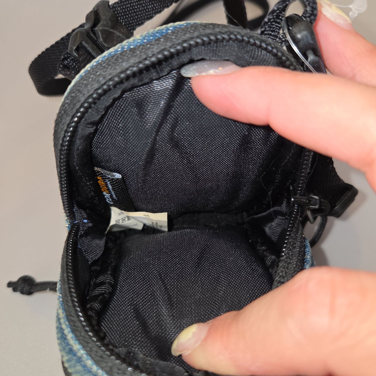 未使用 Supreme CORDURA デニム ミニポーチ ネックポーチ ブルー 