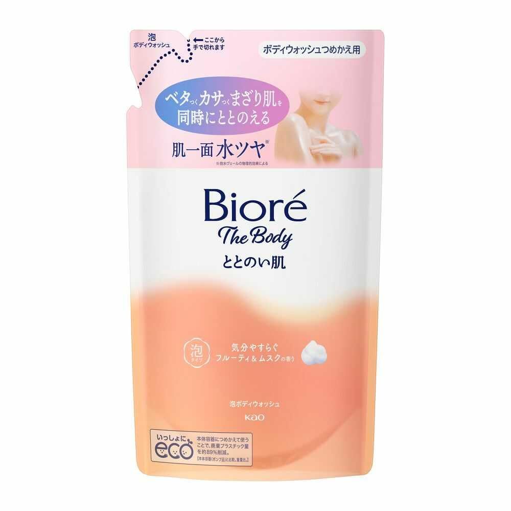新品 花王 ビオレ ザ ボディ ととのい肌 泡タイプ フルーティ＆ムスクの香り つめかえ用 440ml【3個セット】