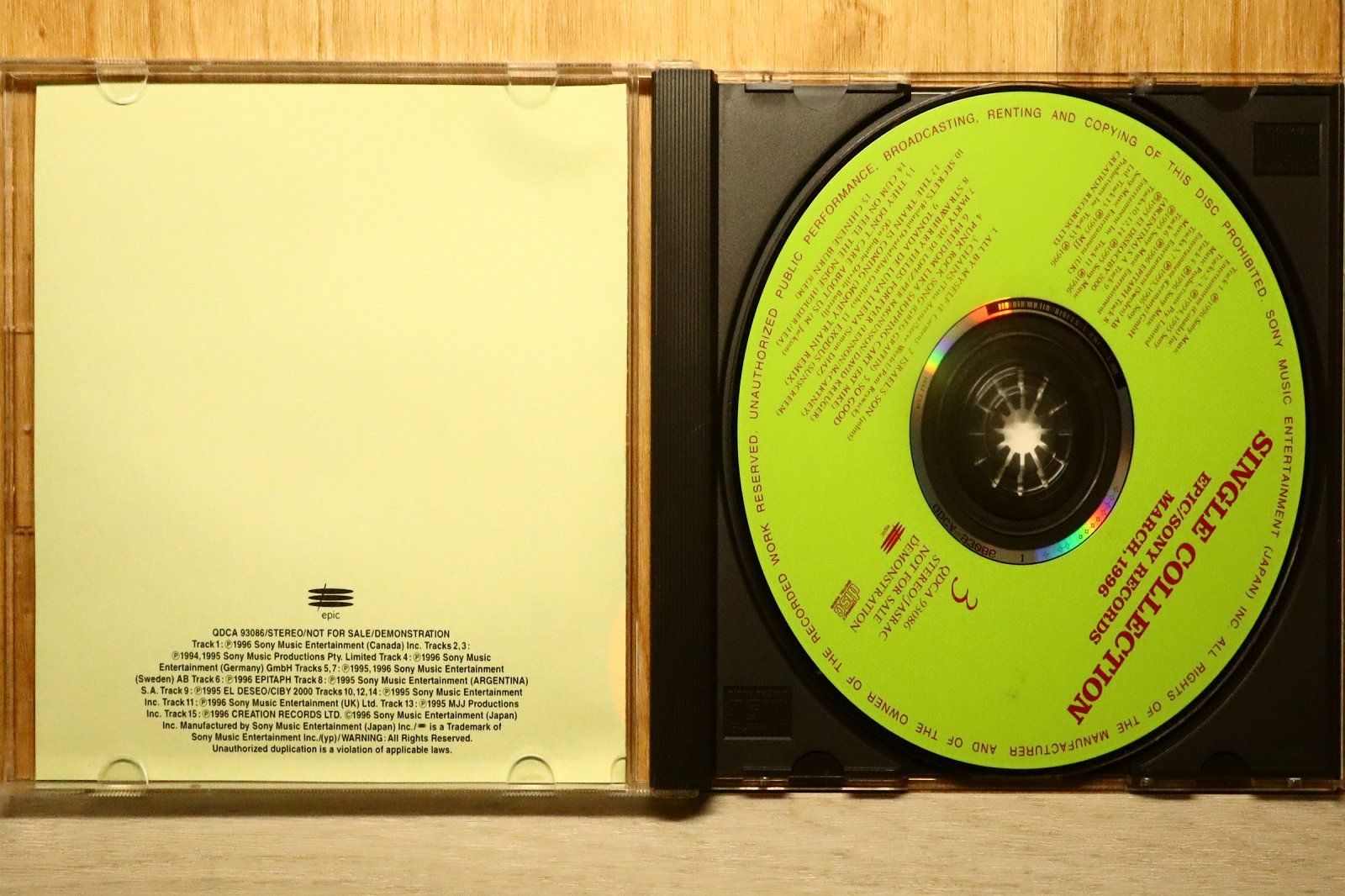 中古CD☆オムニバス/Various Artists□ Single Collection Epic/Sony