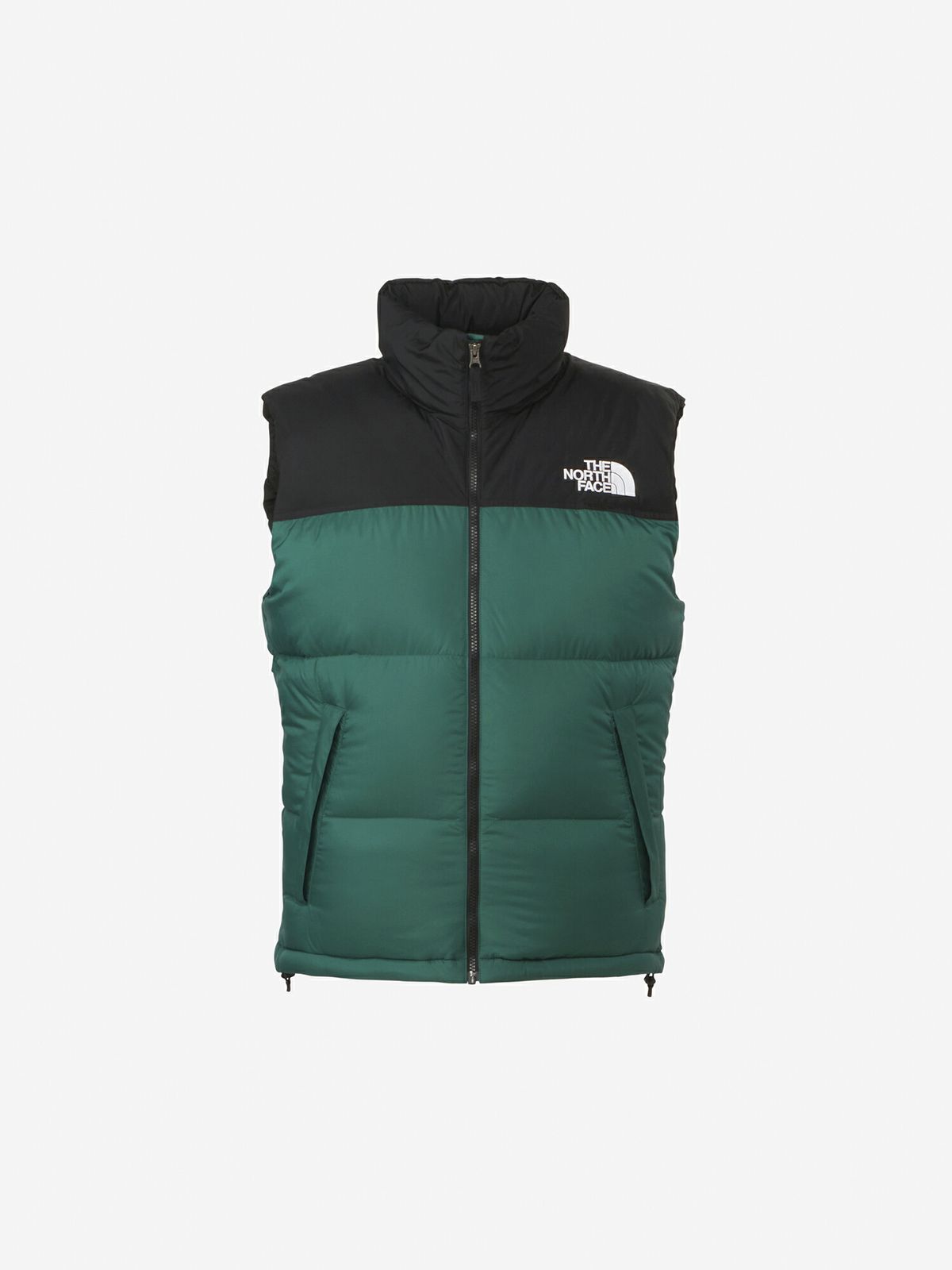 在庫処分／売切御免／ノースフェイス ヌプシベスト（メンズ）TG TNFグリーン M ND92338