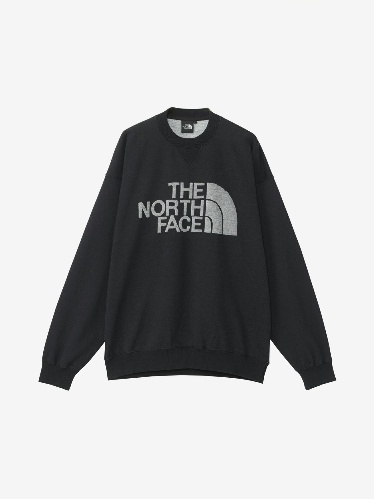 在庫処分／売切御免／ノースフェイス ジャカードハーフドームクルー（ユニセックス）K ブラック L NT62438