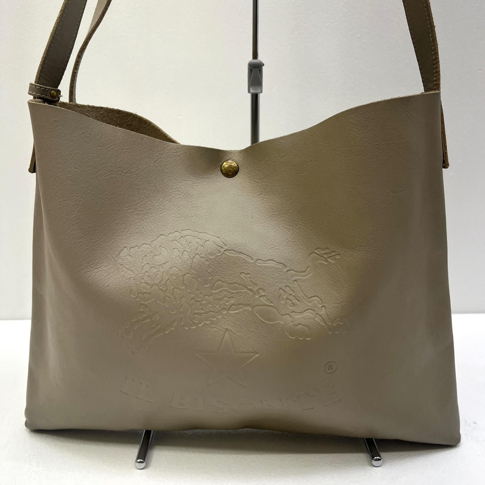 【加古川店】 中古 IL BISONTE | イルビゾンテ ショルダーバッグ 54162305411 グレー 【121】 加古川店】 中古 IL BISONTE | イルビゾンテ ショルダーバッグ