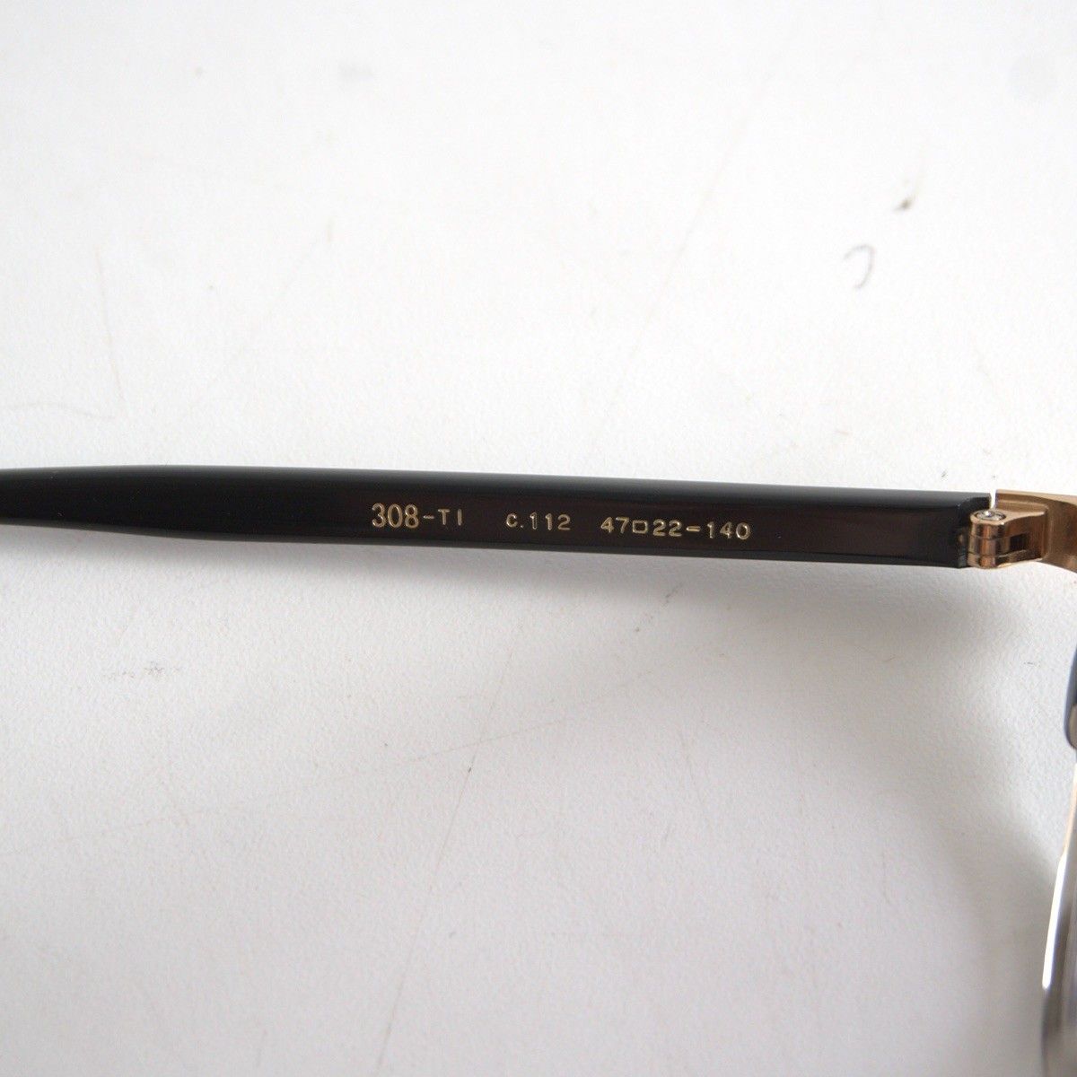 美品/ケース付き】EYEVAN 7285【308 TI 眼鏡】ブラック サングラス