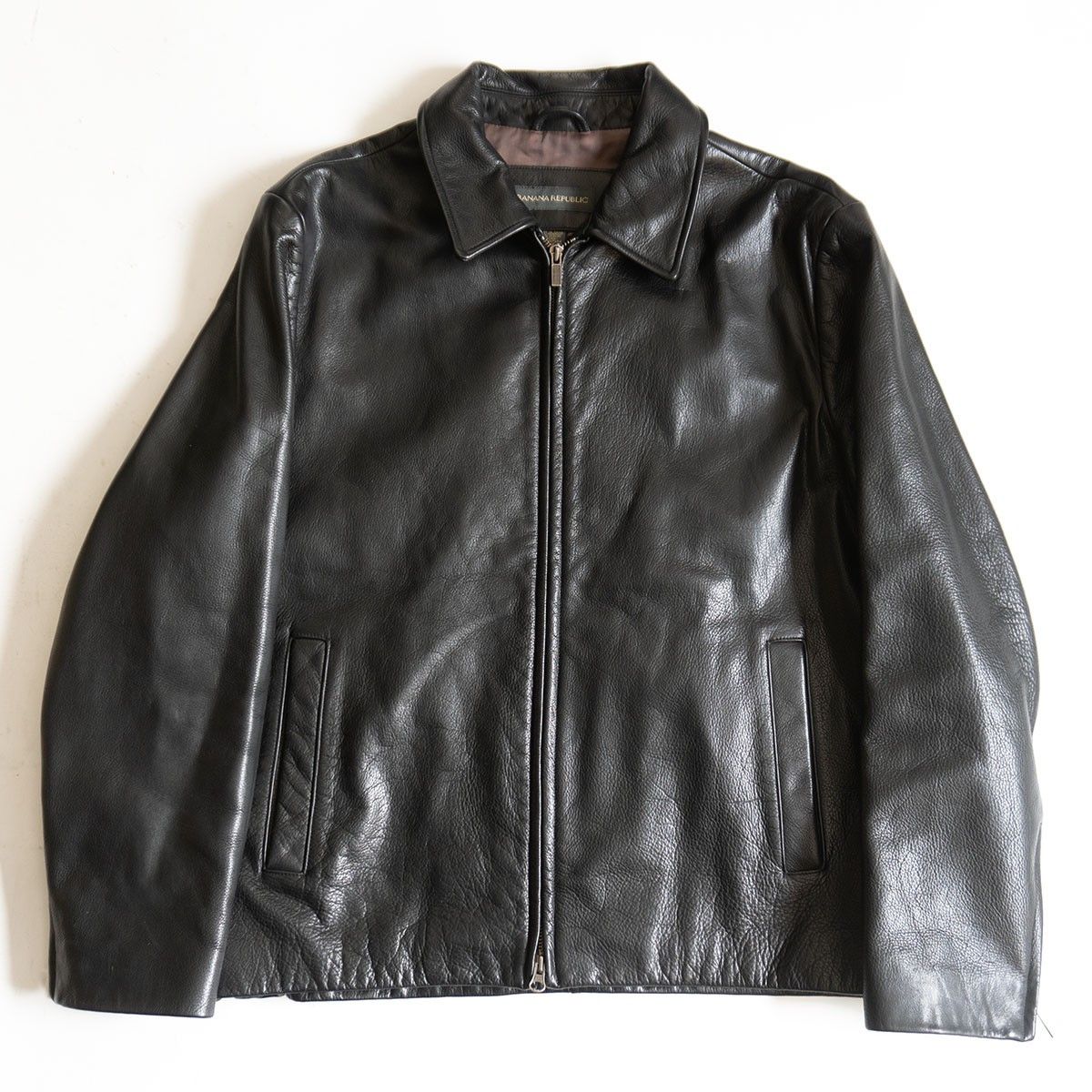 レザージャケット・ライダース 【美品】BANANA REPUBLIC【00S ダブル 