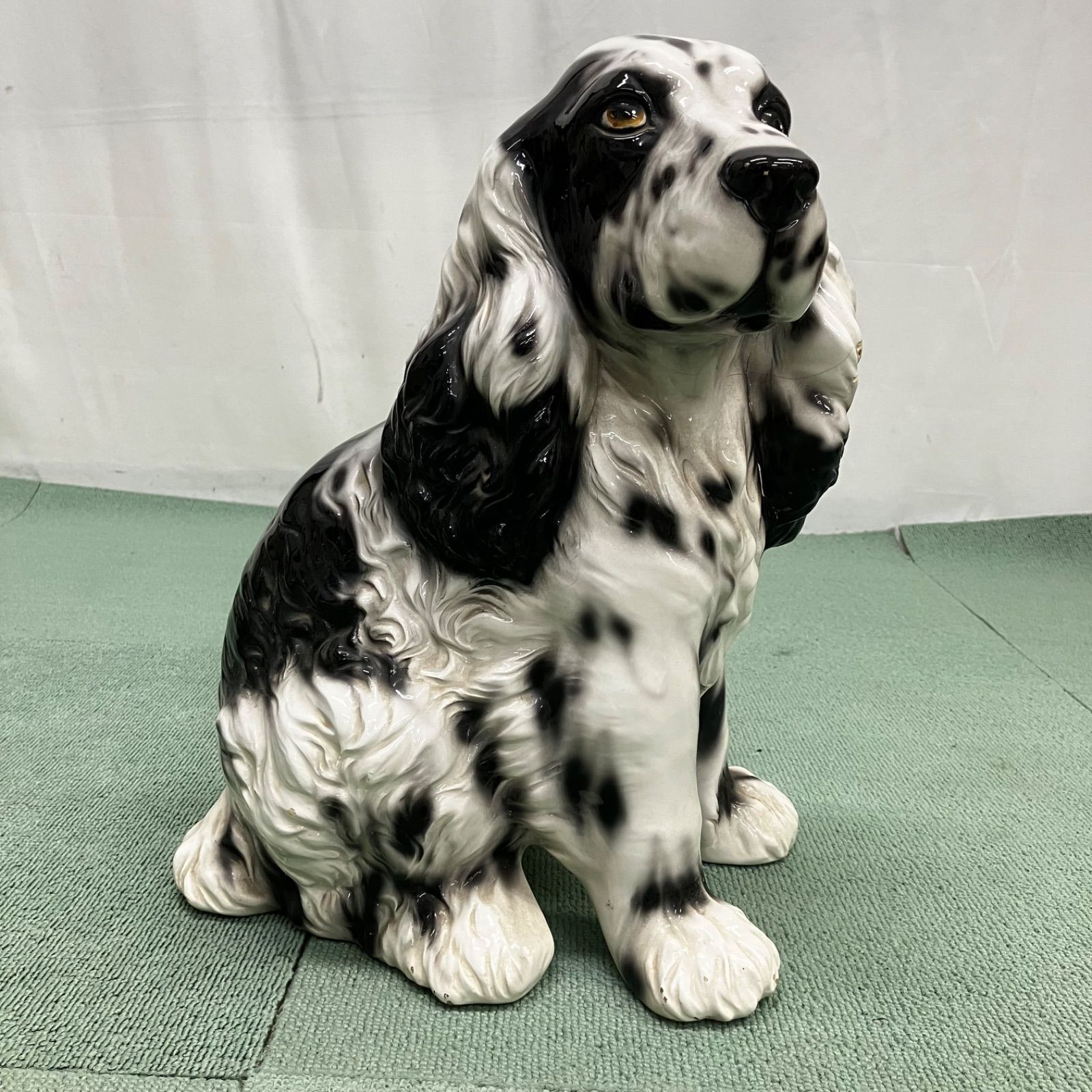 コッカー・スパニエル　犬の置物　インテリア　オブジェ　ディスプレイ　陶器製？ 楽天市場】置物 コッカ スパニエルの通販 置物