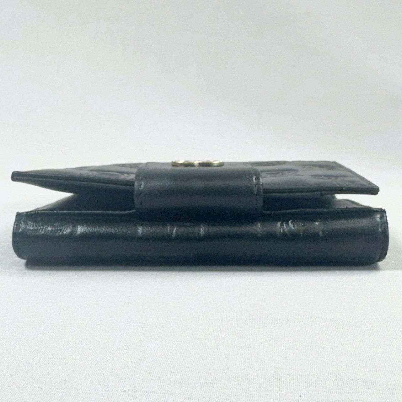 美品】CHANEL シャネル アイコンライン ラムスキン Wホック コンパクト