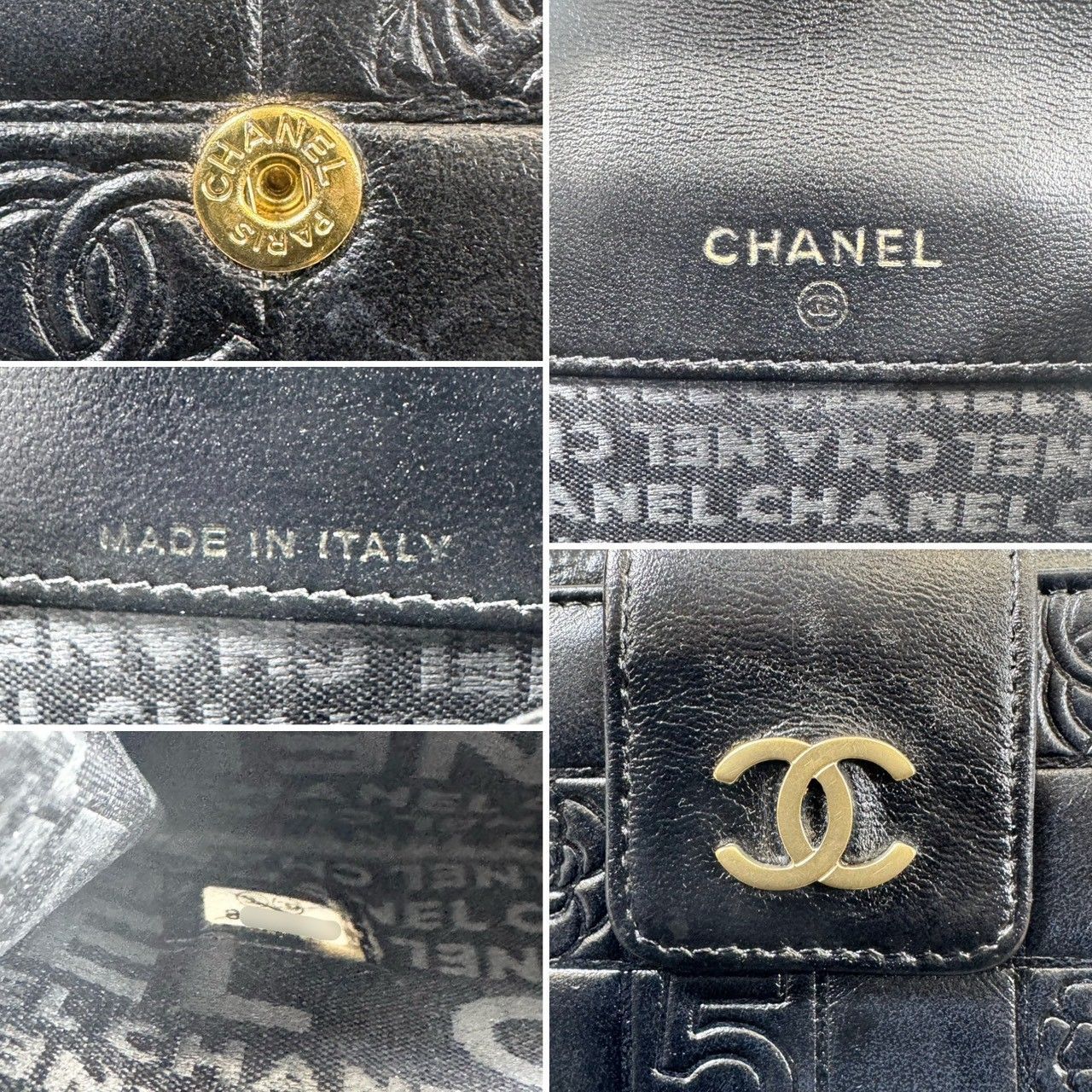 【美品】シャネル アイコンライン ラムスキン Wホック 二つ折り財布 ココマーク CHANEL - 【美品】シャネル アイコンライン ラムスキン Wホック 二