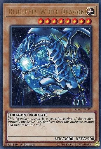 中古】遊戯王 LCKC-EN001[UR]：Blue-Eyes White Dragon/青眼の白龍