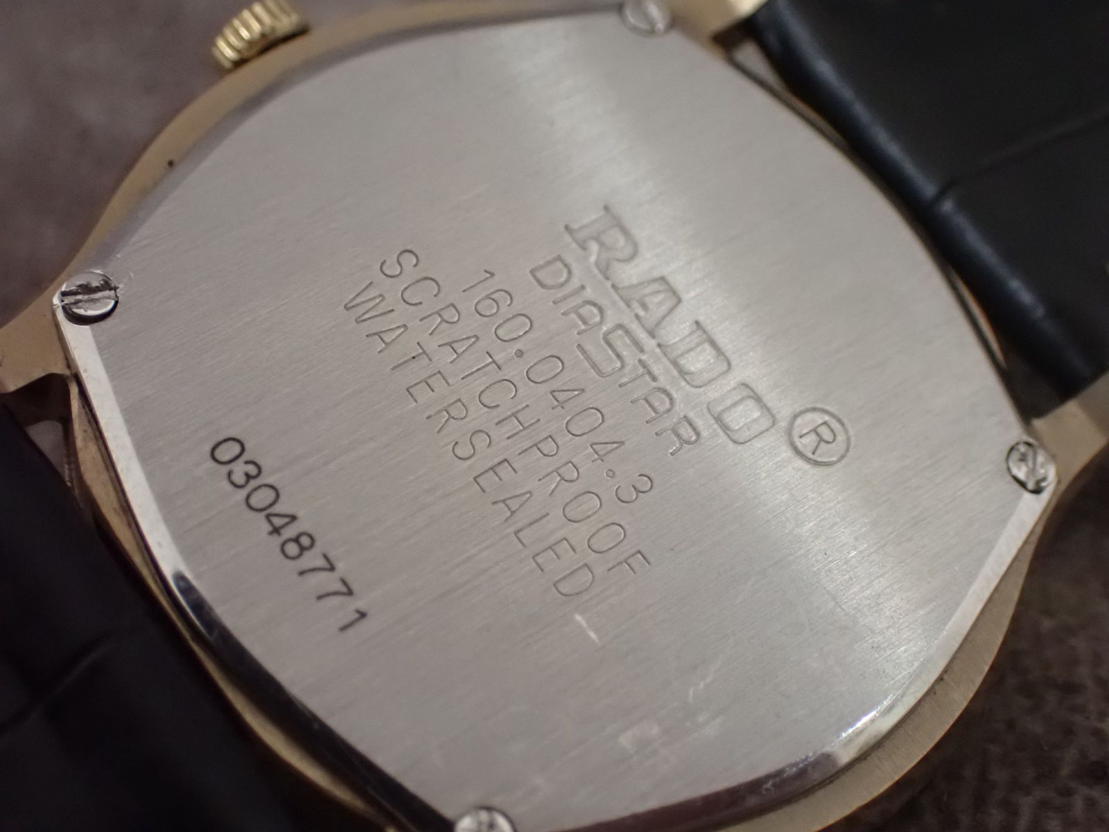 不動品】RADO ラドー ダイヤスター 160.0404.3 クォーツ 純正尾錠 