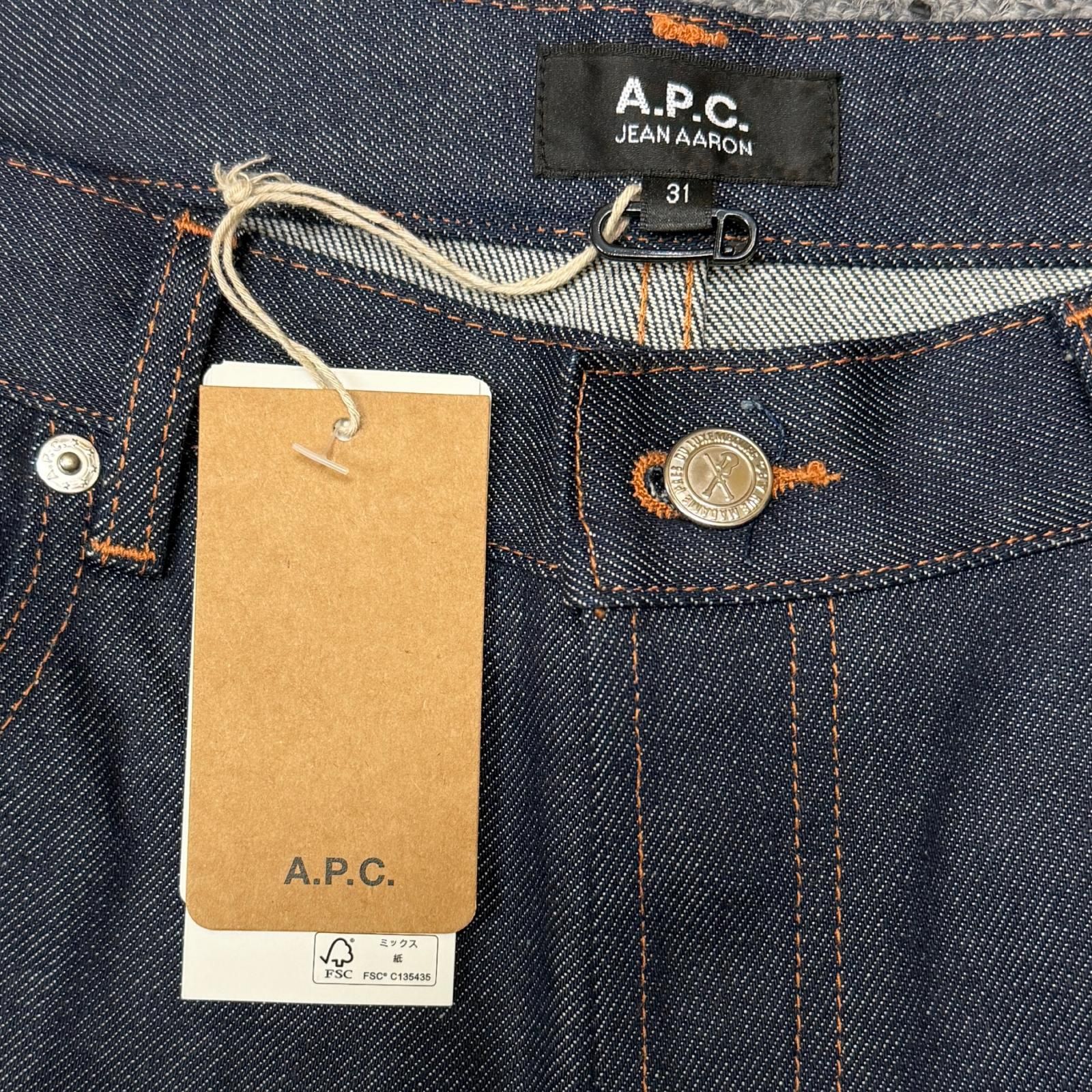参考上代36300円 未使用 A.P.C. JEAN AARON アーロン ジーンズ デニム 