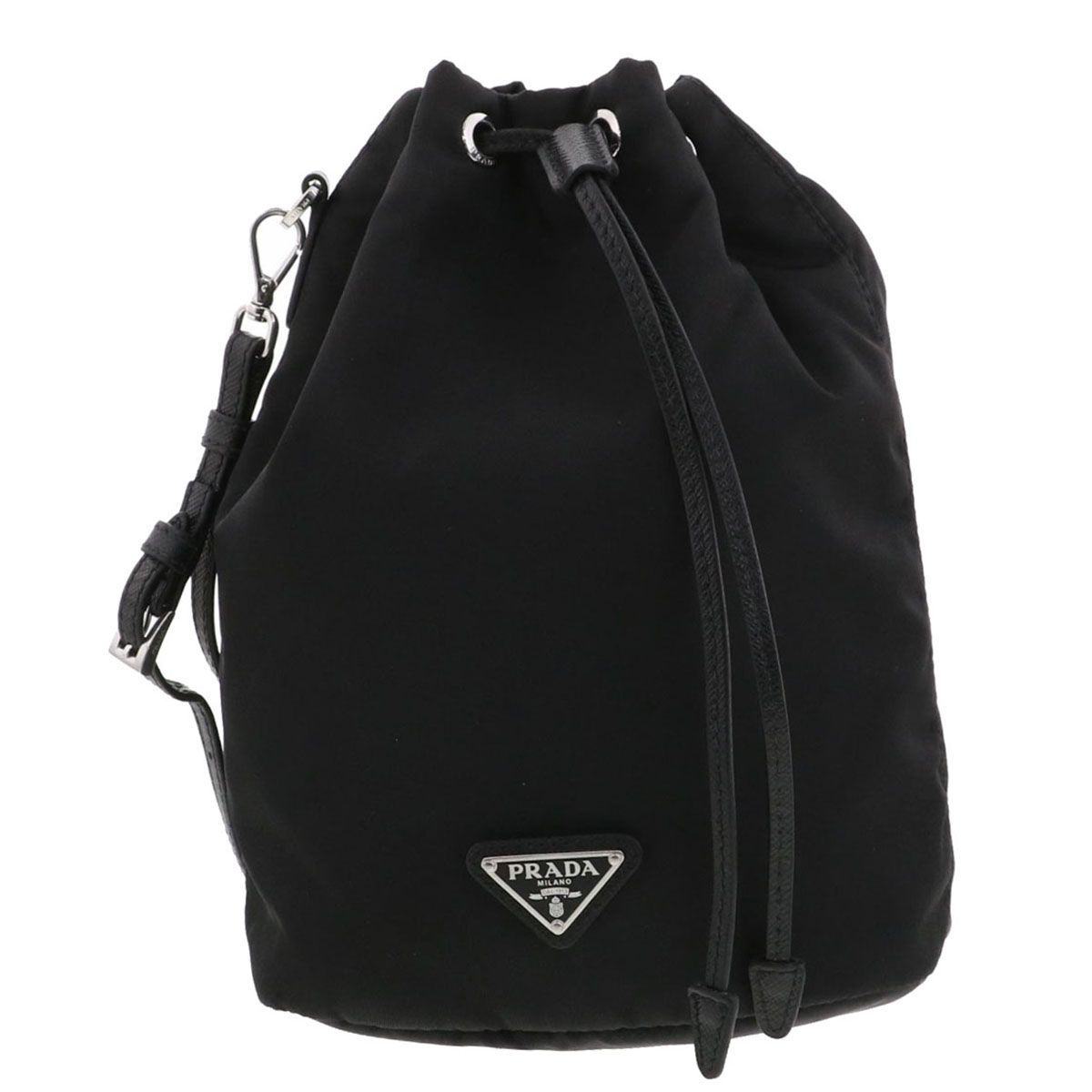 値下げ】 PRADA プラダ ポーチ 1NS369 メンズ ナイロン ブラック 中古 