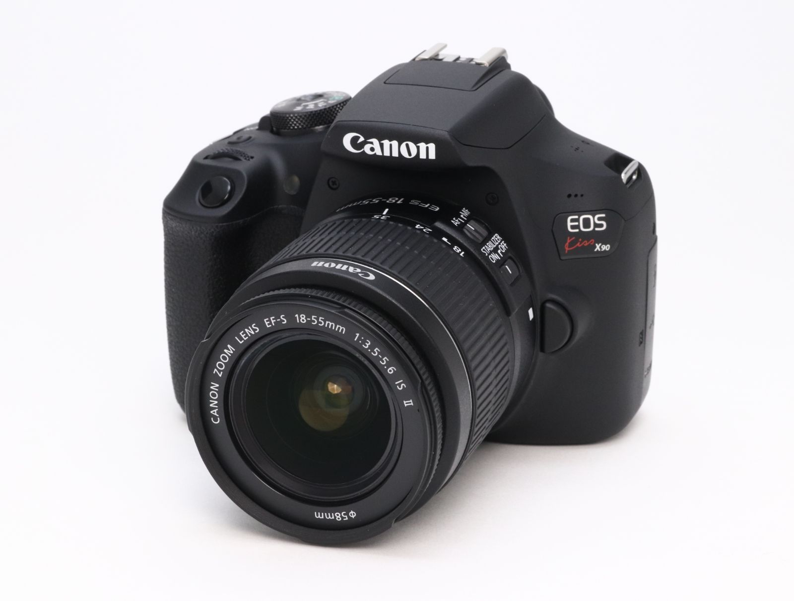 AA- (極上品) Canon キヤノン EOS Kiss X90 EF-S 18-55 F3.5-5.6 
