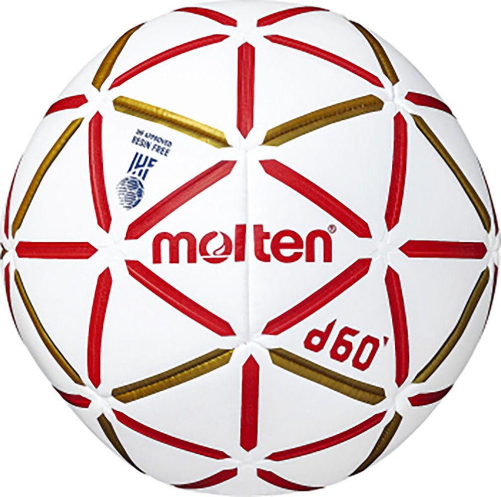 モルテン molten ハンドボール 検定球 屋内用 ハンドボール2号球 d60 ホワイト レッド 中学生 部活 女子ハンド 体力テスト 練習 試合 体づくり ハンドボール投げ H2D4000RW ホワイト×レッド