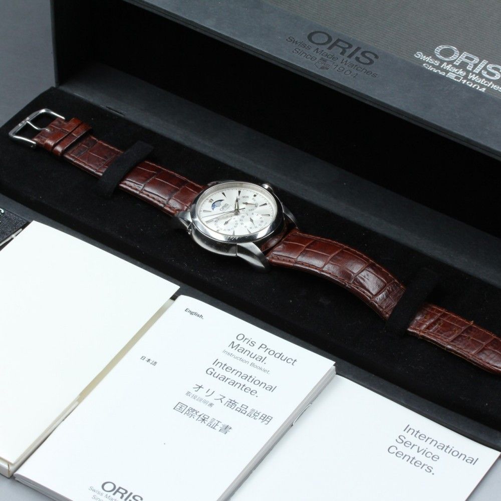 稼働品】ORIS アートリエ 7546A ムーンフェイズ 付属品付き 自動巻き 