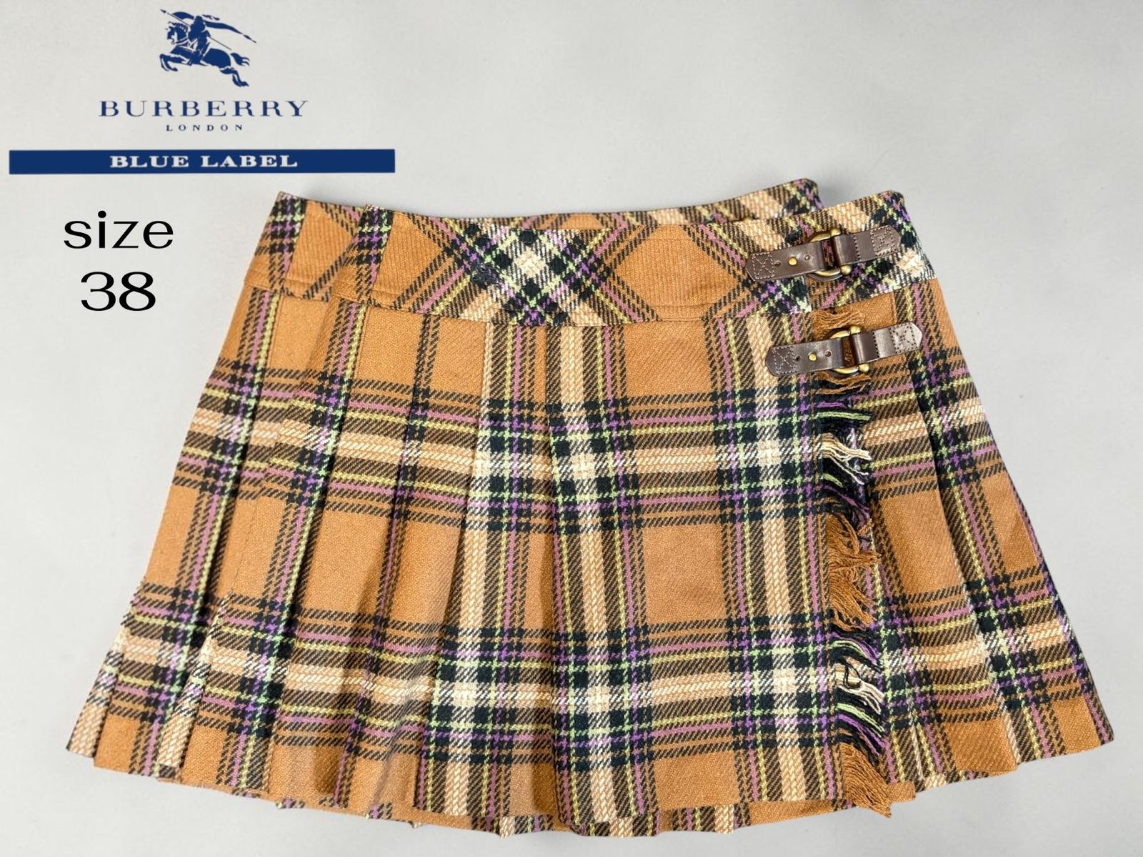 BURBERRY BLUE LABEL　チェック柄 キュロットスカート 中古・古着通販】BURBERRY BLUE LABEL (バーバリー ブルー レーベル