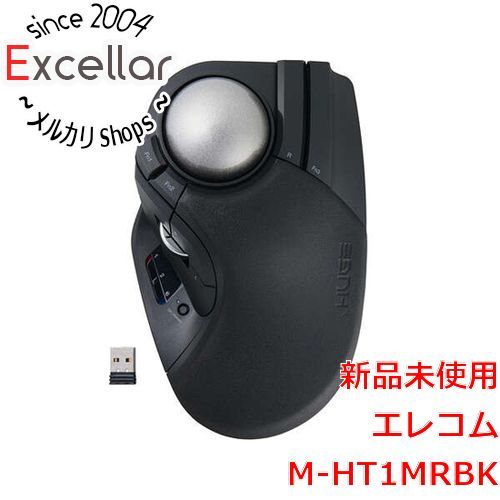 [bn:0] ELECOM製　HUGE PLUS ワイヤレストラックボール 10ボタン/ベアリング M-HT1MRBK　ブラック