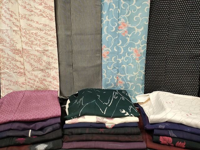 平和屋本店■夏物 小紋 絽 紗 まとめて20点 花柄 手描き 着用可能多数 全て正絹 se4076 平和屋本店□夏物 小紋 絽 紗 まとめて20点 花柄 手描き 着用可能多数