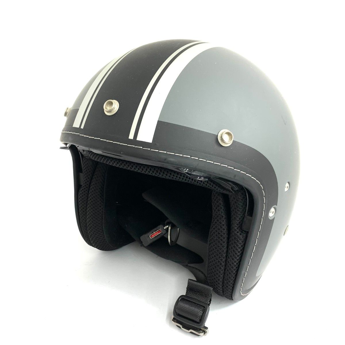 YAMAHA ヤマハ ジェットヘルメット Lサイズ(59-60cm未満)  YJ-18 ドリフトHT-1   ブラック/グレー ユニセックス / 240001199975 YAMAHA ヤマハ ジェットヘルメット Lサイズ(59-60cm未満) YJ-18
