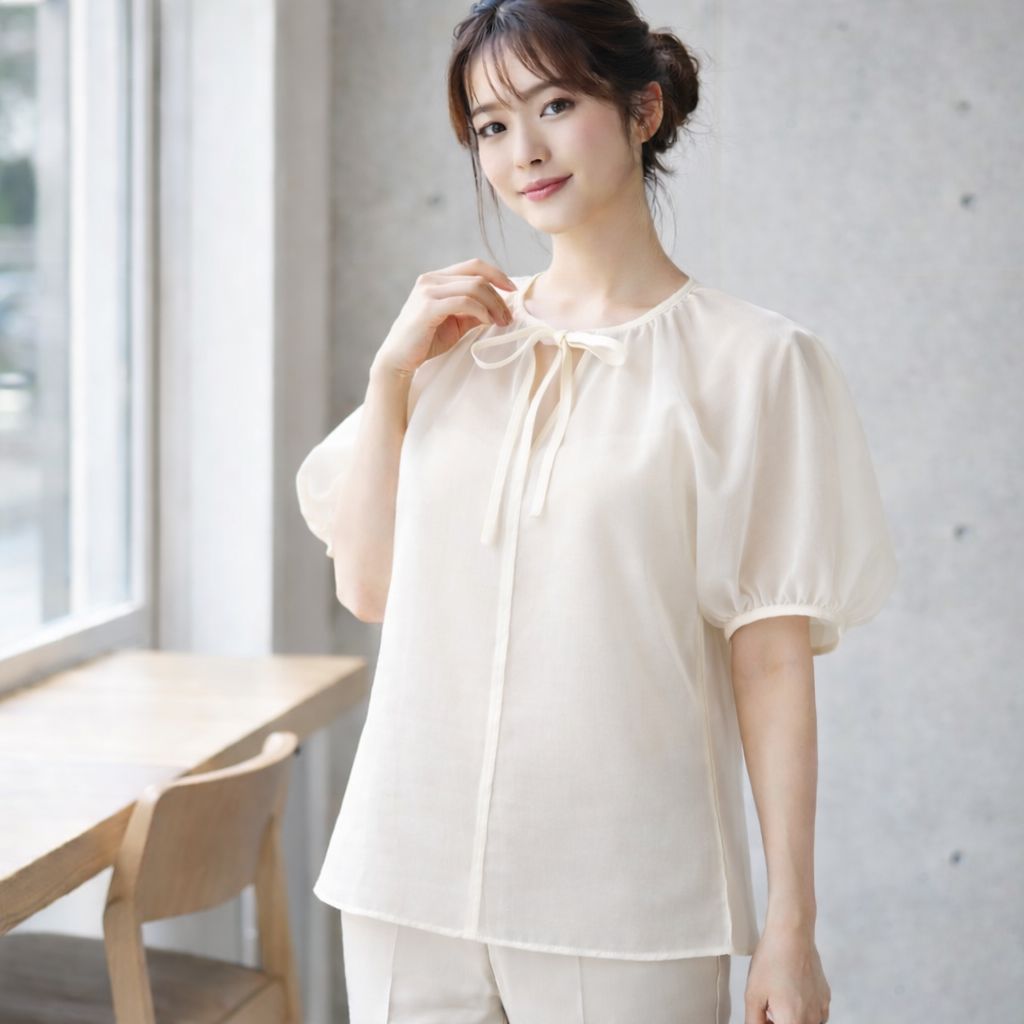 OHGA SILKY ブラウス  新品未使用 ホワイト 2026年最新】ohgaブラウスの人気アイテム - メルカリ