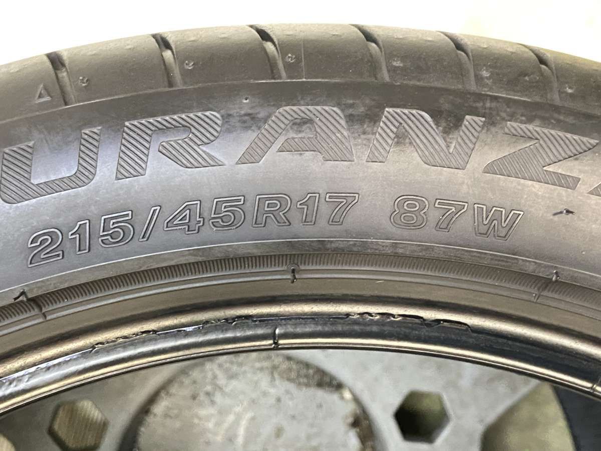 215/45R17 ブリヂストン トランザ T002 中古タイヤ サマータイヤ 2本 