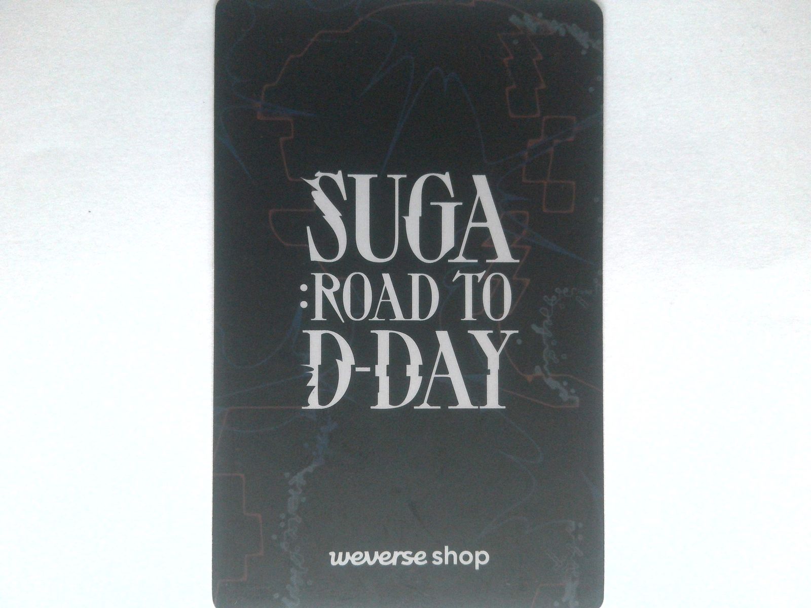 Agust D SUGA D-DAY アーリーバード特典 トレカ BTS SUGA トレカ Agust D ROAD TO D-DAY weverseアーリーバード特典