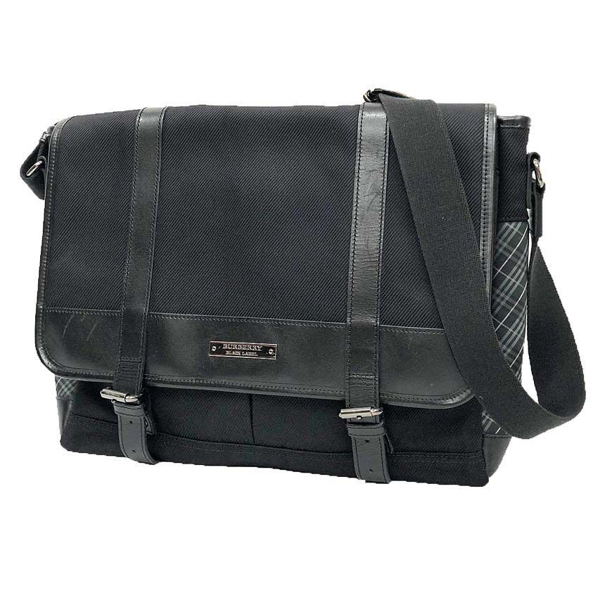 【現行⭐︎美品】 BURBERRY 2way シボ革 メッセンジャーバッグ 黒 メルカリ