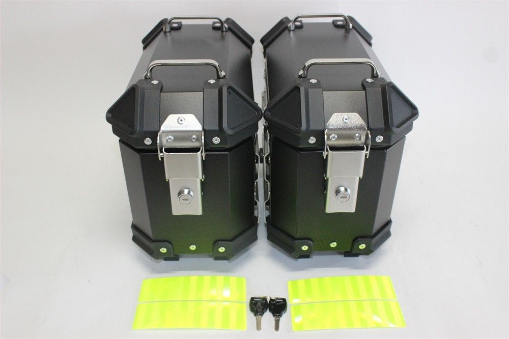 アルミサイドケース サイドケース 汎用 18L 左右セット 簡単着脱 黒