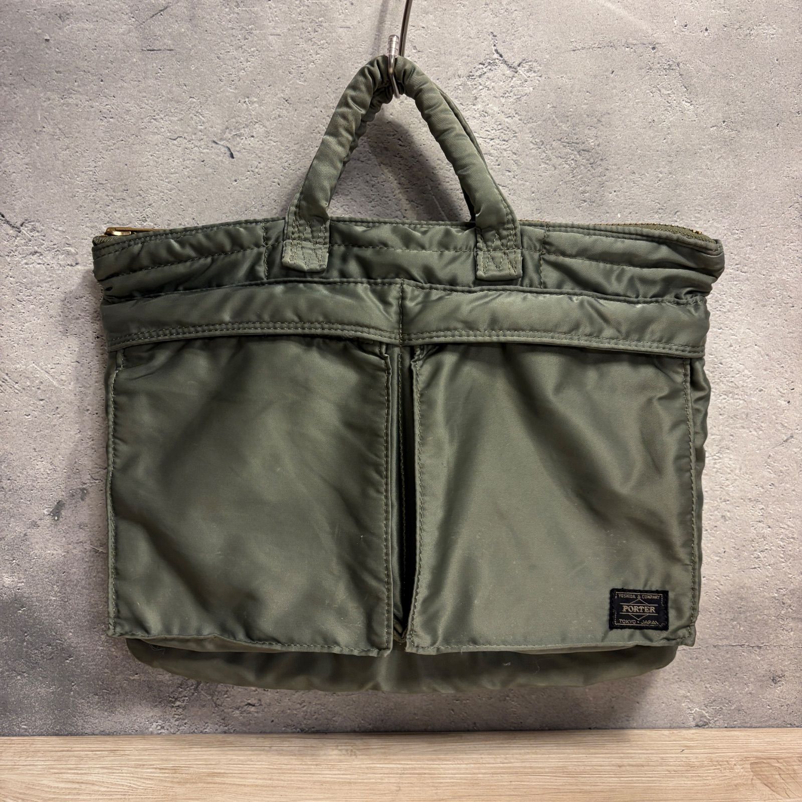 廃番品PORTER タンカー　2WAYビジネスバッグ　カーキ 2026年最新】Yahoo!オークション -ポータータンカー2wayの中古品・新品