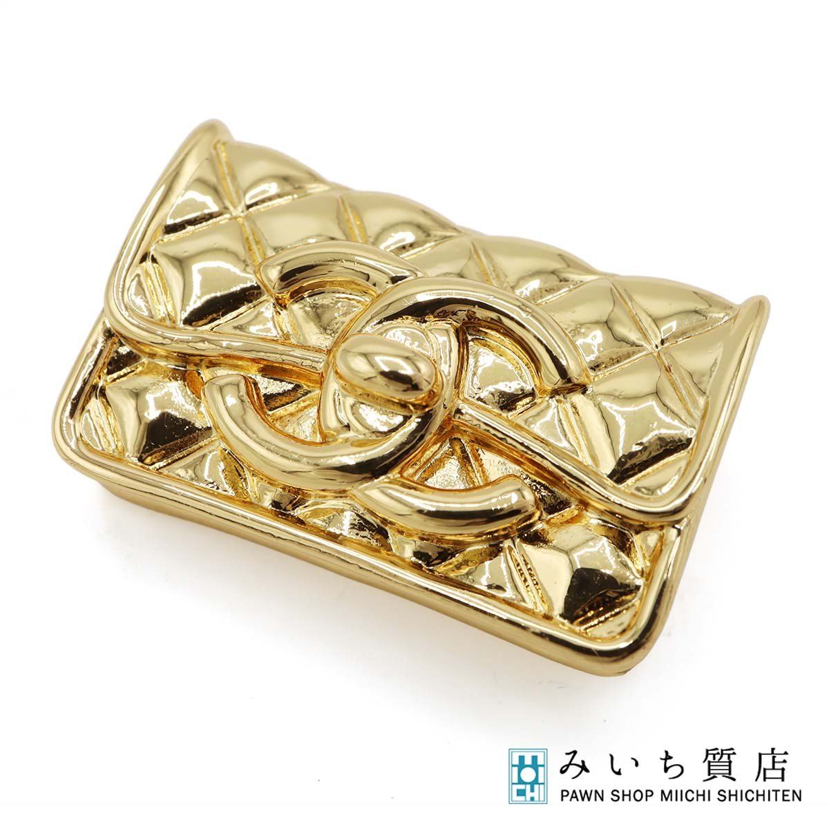 CHANEL シャネル ココマーク マトラッセ GP ブローチ ゴールド