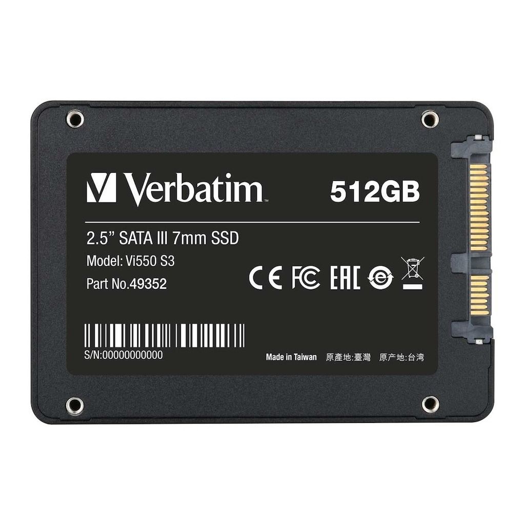 新品未開封 Verbatim 2.5インチ 内蔵SSD Vi550 512GB Verbatim Vi550 SSD 512GB SATA 2.5