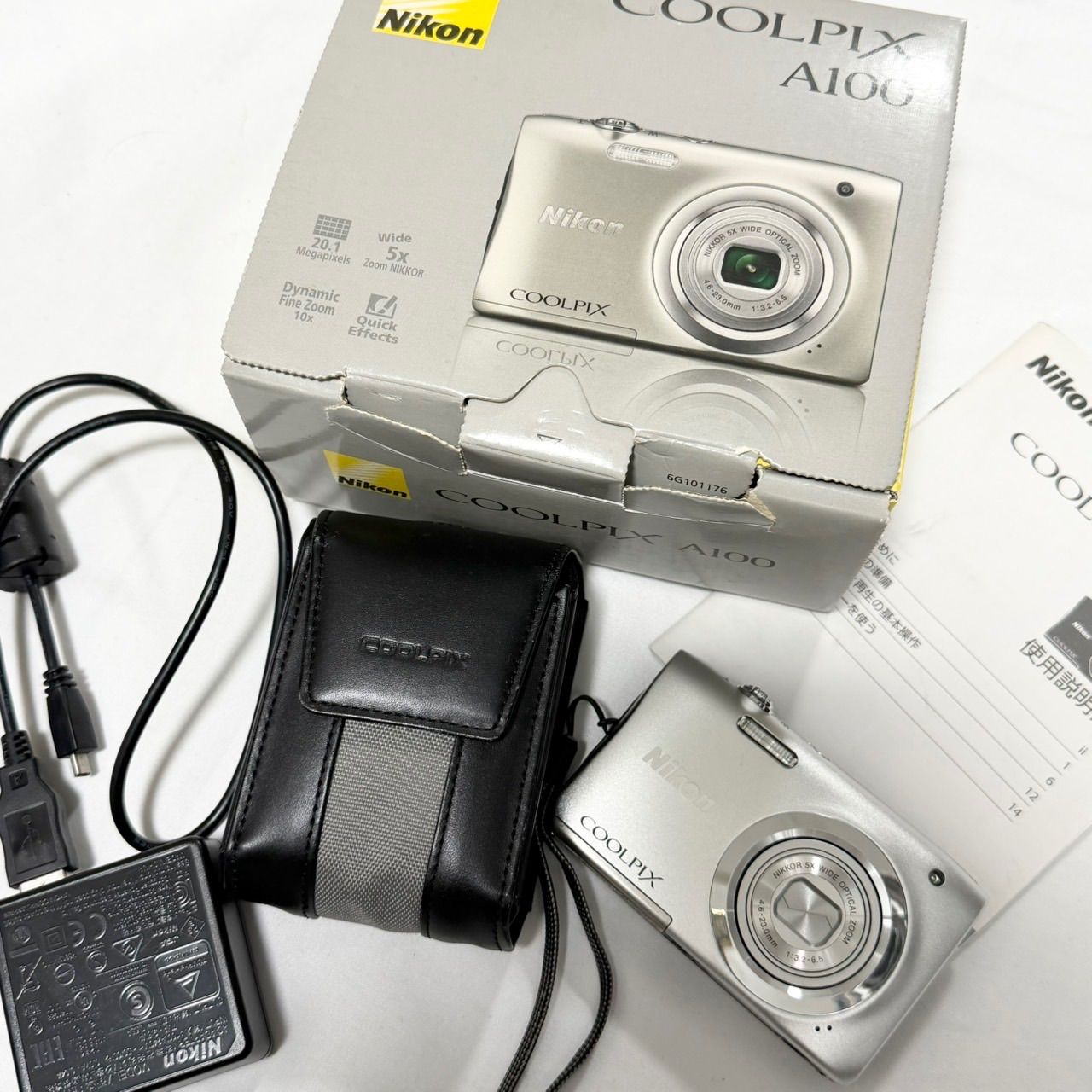 送料無料】Nikon/ニコン/COOLPIX/クールピクス/A100/シルバー 