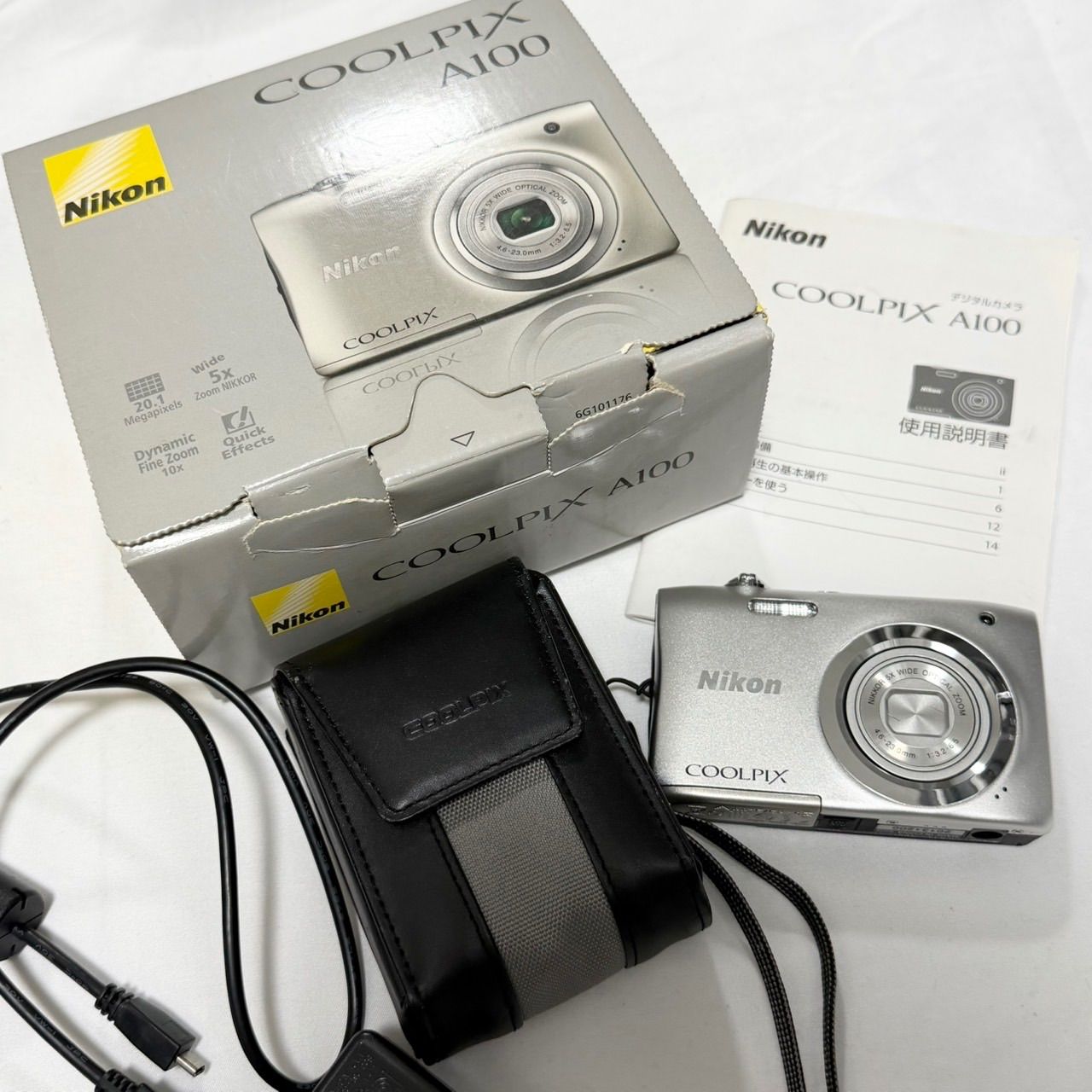 送料無料】Nikon/ニコン/COOLPIX/クールピクス/A100/シルバー 