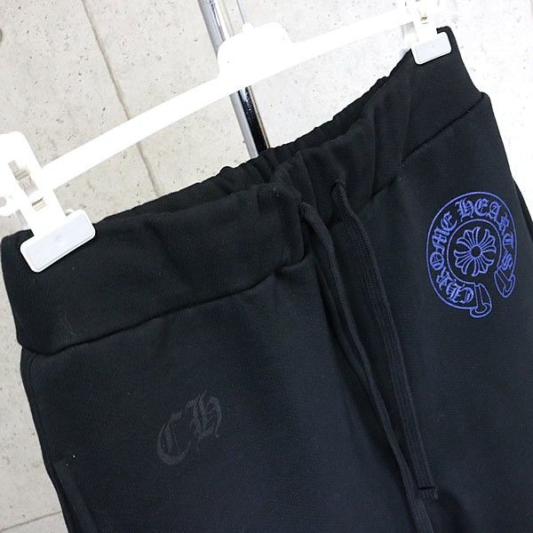 CHROME HEARTS 銀座店 クロムハーツ SALE 美品オールドイングリッシュ スウェットパンツ メンズ size:M 黒×青 102473 CHROME HEARTS 銀座店 クロムハーツ 美品オールドイングリッシュ