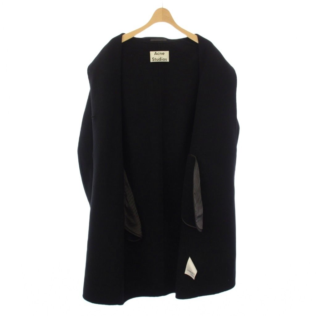Acne studios アクネストゥディオズ 17 aw コート ウール　黒 アクネ ストゥディオズ Acne Studios Single breasted Wool Coat