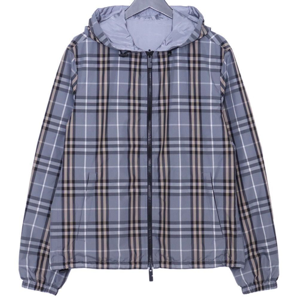 BURBERRY リバーシブルチェックフーデッドジャケット XSサイズ グレー