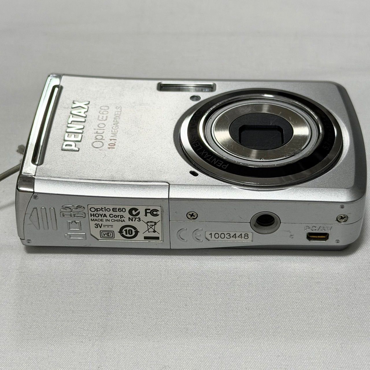 送料無料】PENTAX/ペンタックス/Optio E60/シルバー/コンパクト 