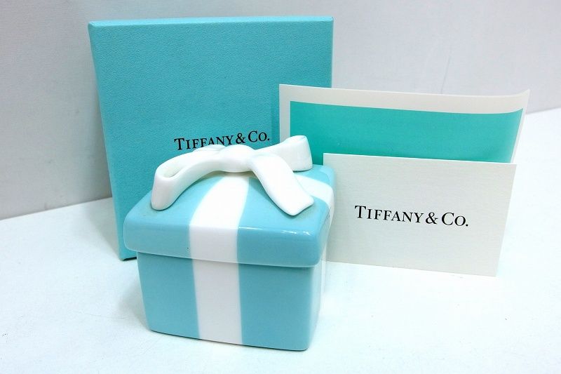 196710】TIFFANY&Co. ティファニー ミニブルーボウボックス リボン 196710】TIFFANY&Co. ティファニー ミニブルーボウボックス リボン
