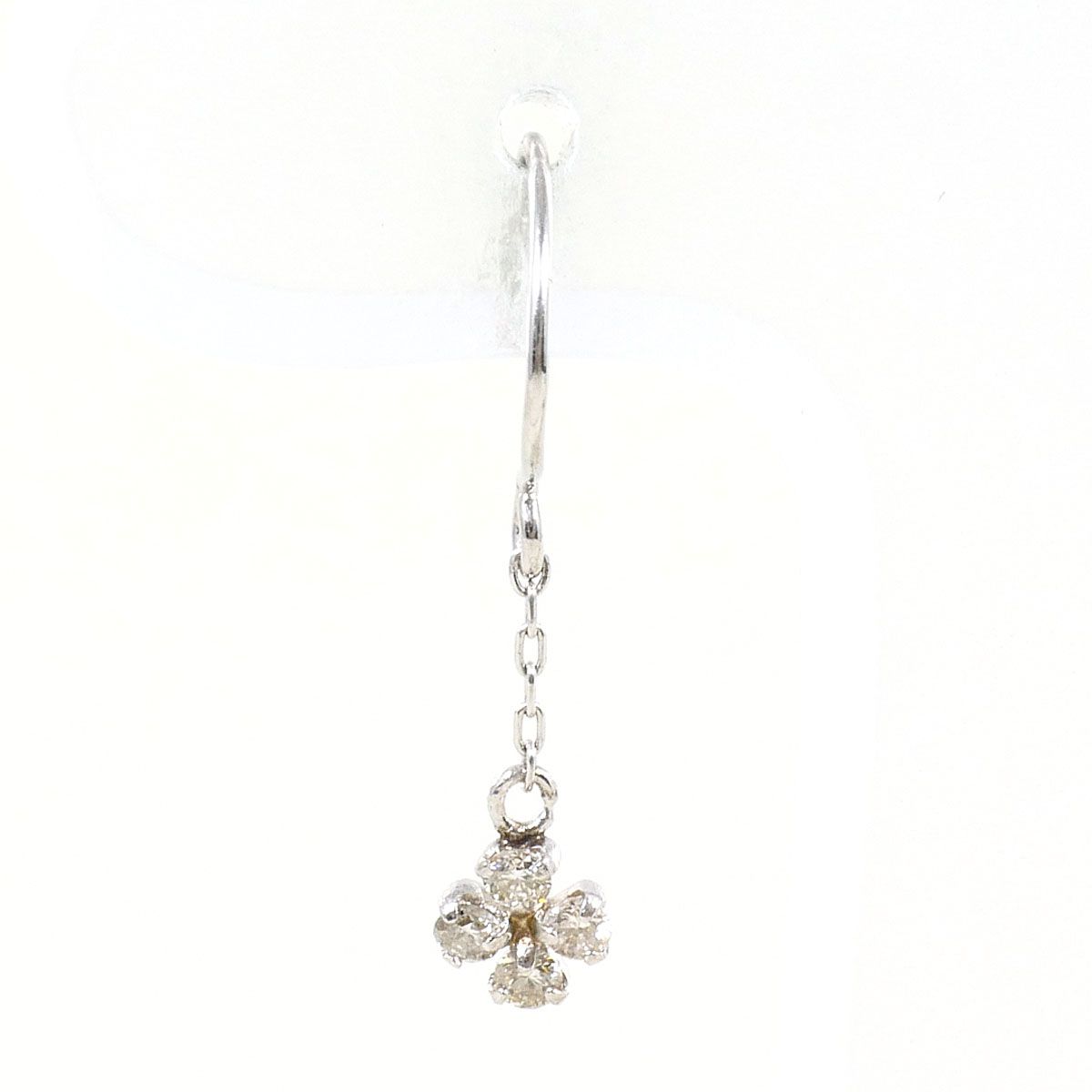 PT900/プラチナ PT850/プラチナ ピアス(片耳) ダイヤモンド 0.05ct 総 