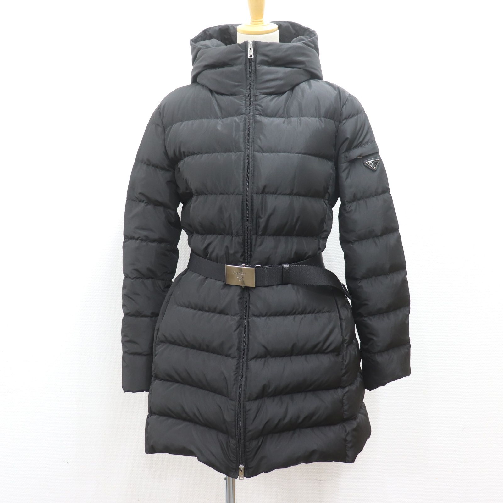 IT16AGEJWVT2 PRADA プラダ ロング ダウンコート ベルト付き 290364 