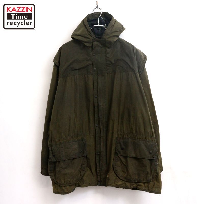 90s イギリス製 vintage Barbour DURHAM オイルドジャケット メンズ XL