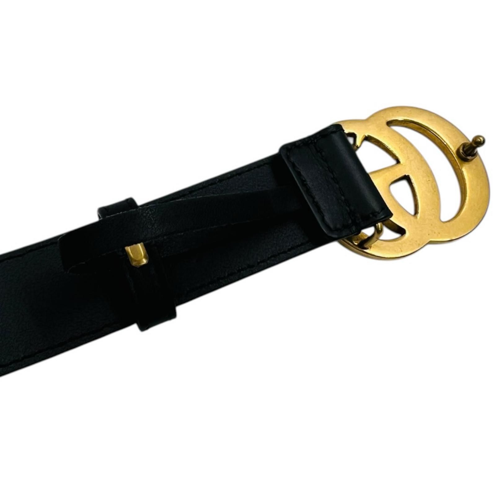 GUCCI GG ベルト ロゴ金具 レザー ゴールド金具 ビンテージ ブラック GUCCI グッチ ベルト GG ロゴ 金具 ゴールド レザー ブラック - メルカリ