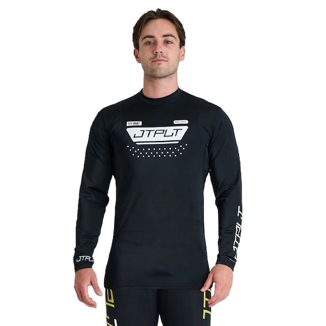 TAARA 長袖ラッシュガード S 黒/白 JA25507 RX VAULT L/S RASHIE BLACK