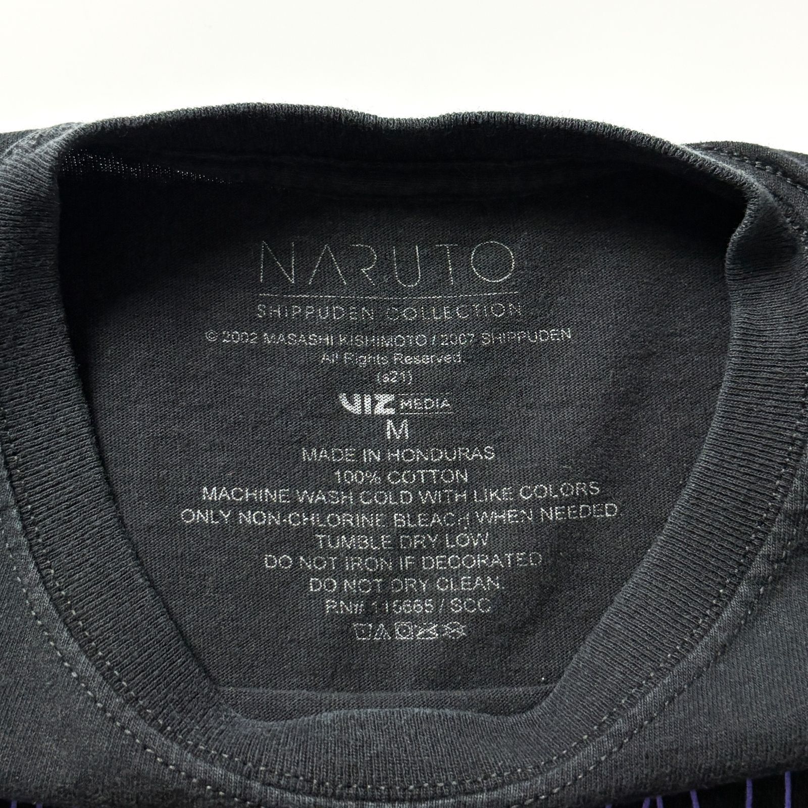 NARUTO ナルト アニメTシャツ M 黒 ブラック 九尾の狐 nine tails 岸本 