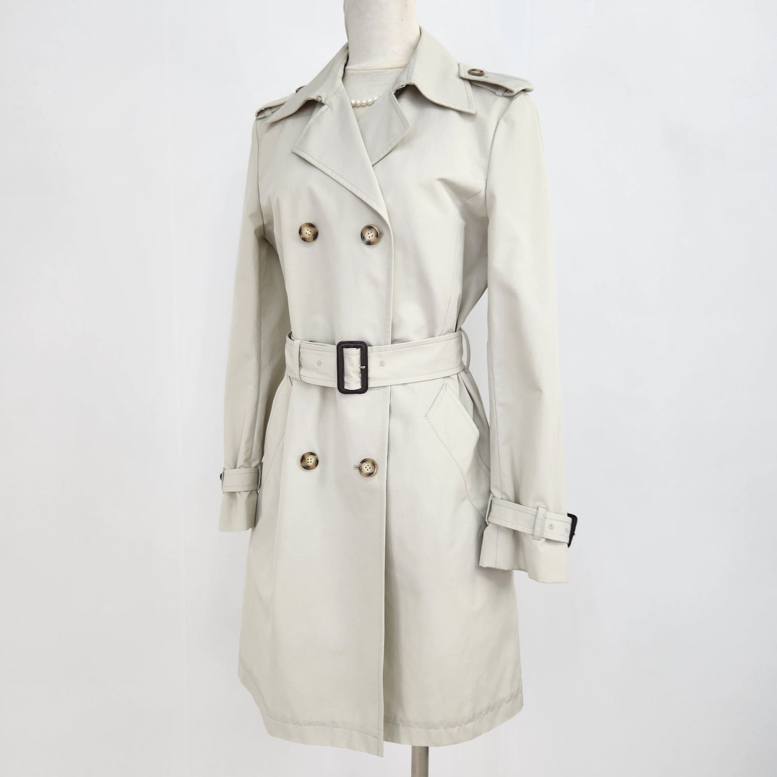 PRADA トレンチコート プラダ レア ベルト付 ベージュ 現行 逸品 快適