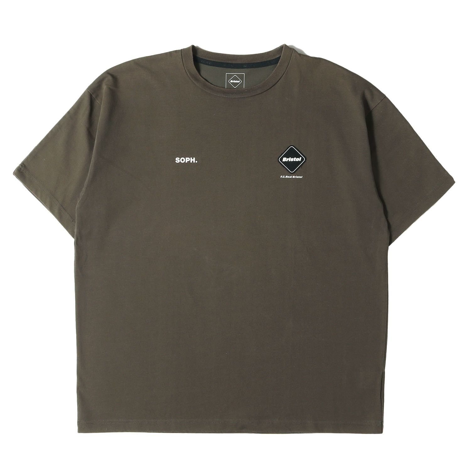 新品　定価以下 FCRB【ブリストル】　サイズＬ F.C.Real Bristol エフシーレアルブリストル Tシャツ カーキ サイズ:L