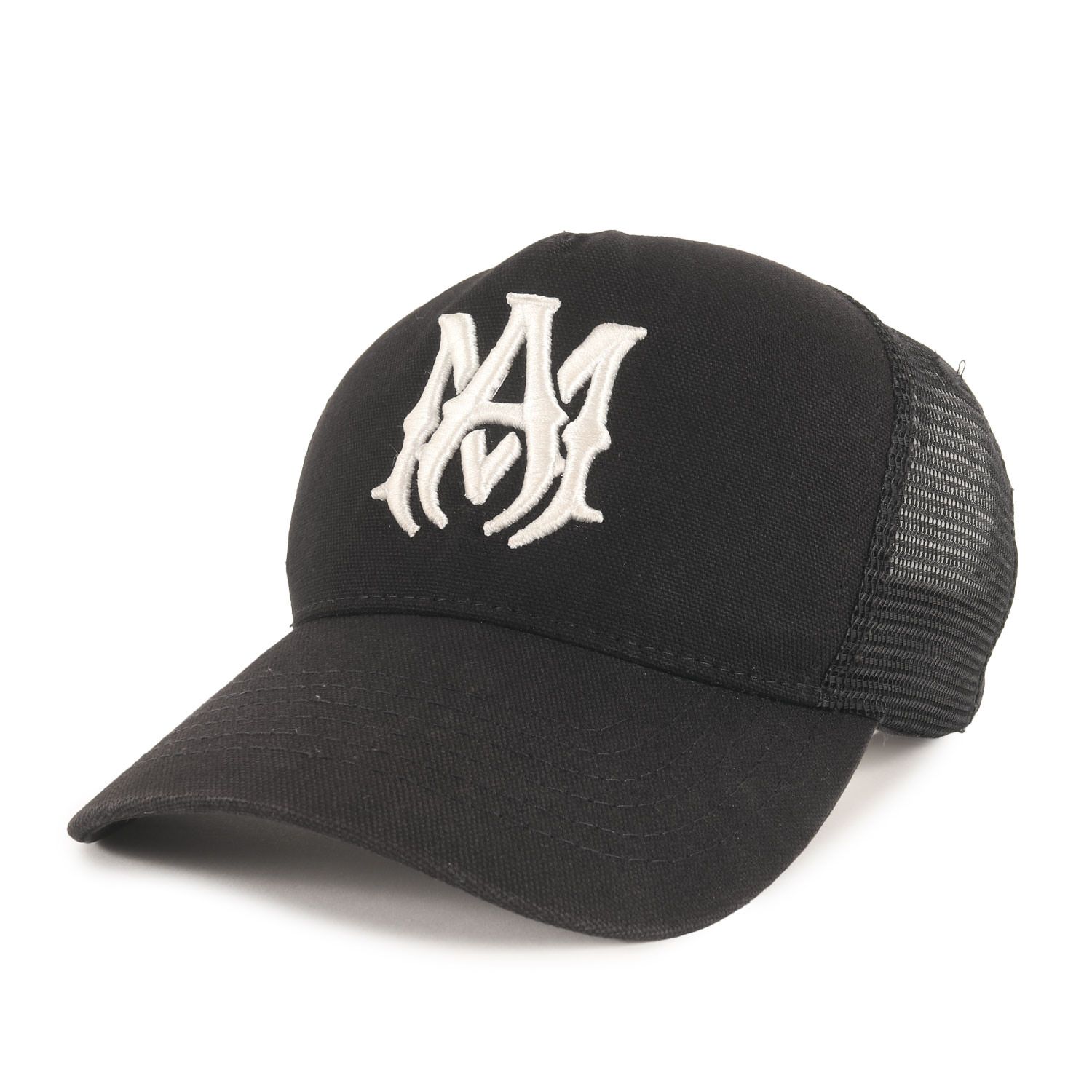 AMIRI アミリ キャップ ブラック 黒 サイズ:FREE | MAロゴ トラッカー 