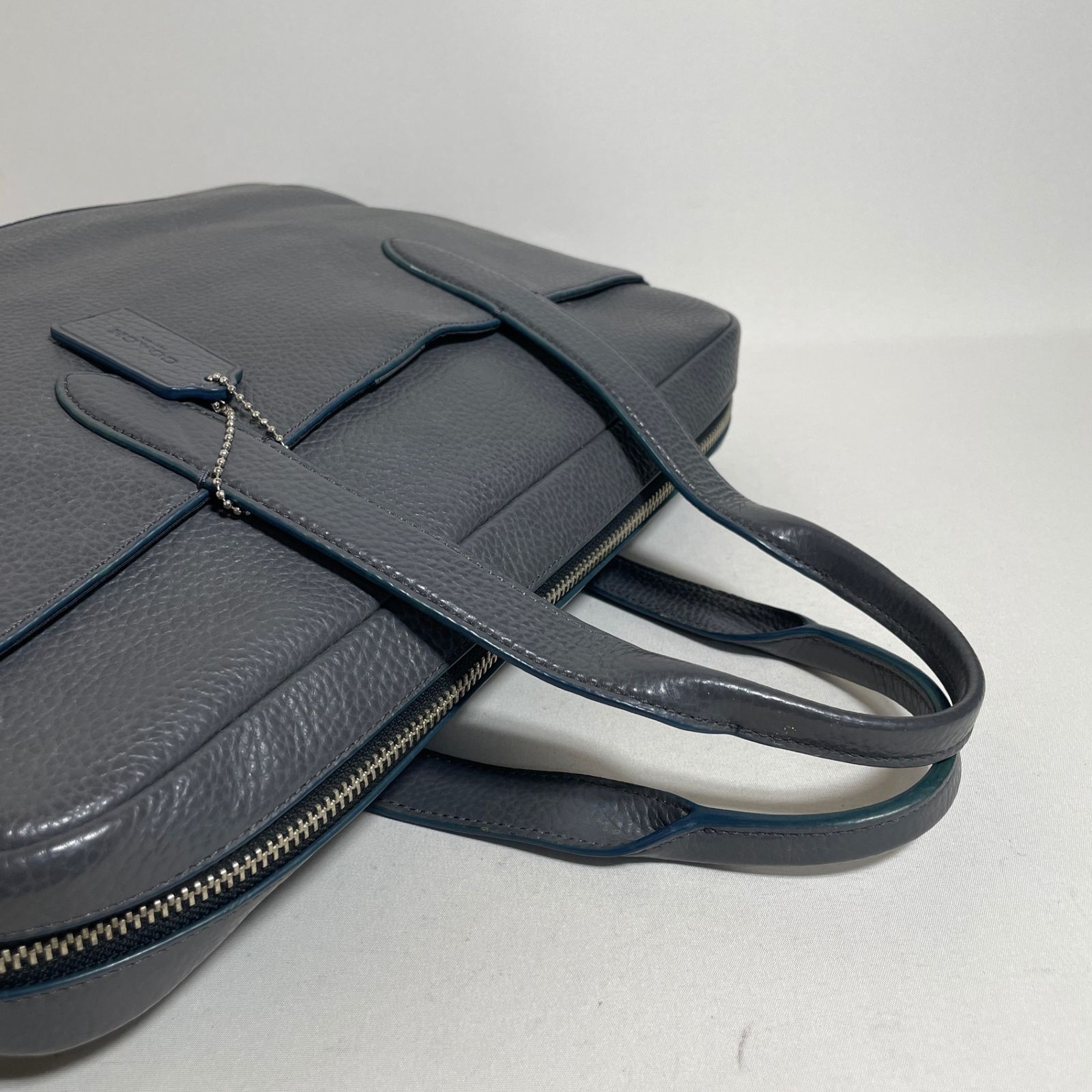 2604-7｜美品｜コーチ ビジネスバッグ レザー グレー - メルカリ