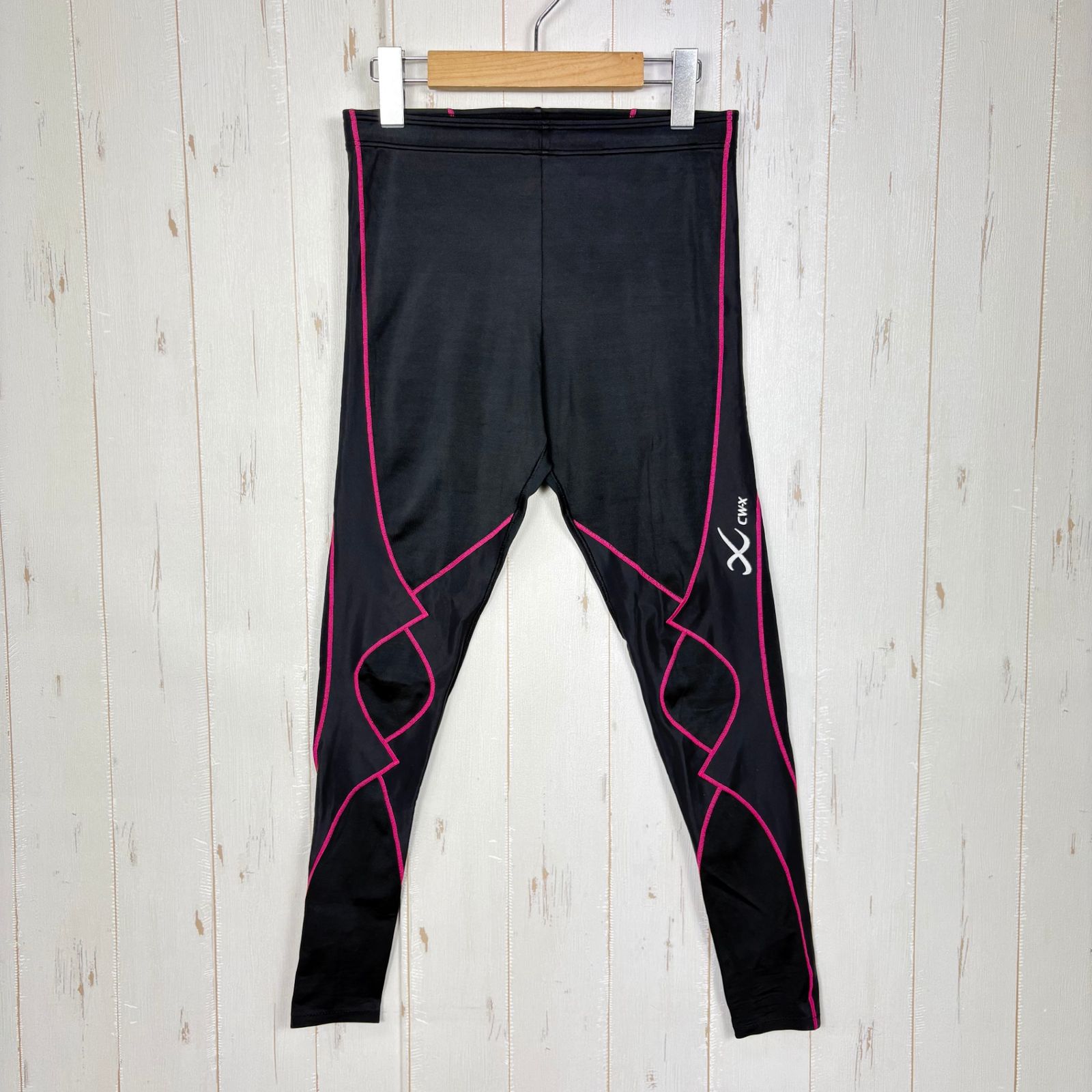 ✉️Men's M ブラック系 Cw-X ( シーダブリューエックス ) エキスパート モデル ロング スポーツタイツ Expert Model Long Sports Tights ポリエステル ウェア ボトムス タイツ z00057555