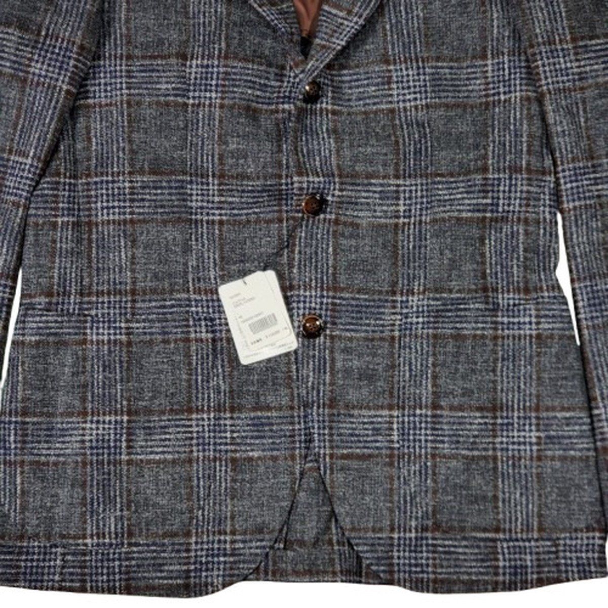 BARBA NAPOLI バルバナポリ チェック柄 WOOL JACKET ウールジャケット 