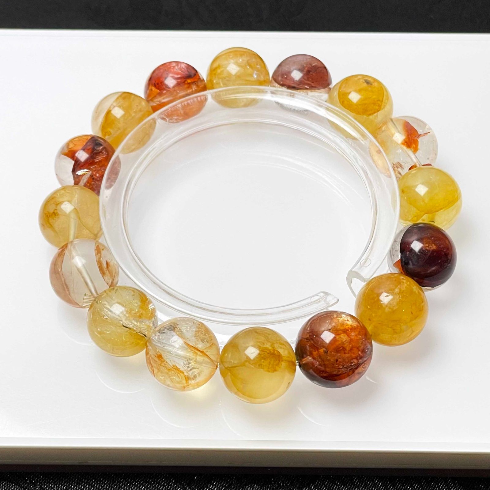 極上美品★【60Aオーロラクォーツ】★ブレスレット 天然石 12.7-13.2mm ZZ2007
